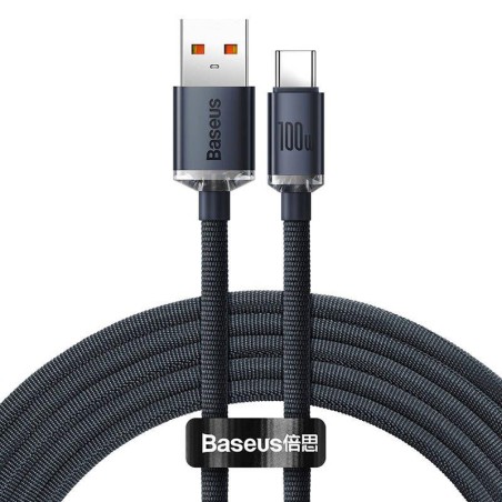 Kabel przewód USB - USB-C / Typ-C 1,2m Baseus CAJY000401 z obsługą szybkiego ładowania 100W