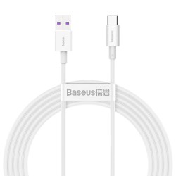 Kabel przewód USB - USB-C / Typ-C Baseus Superior CATYS-A02 z obsługą szybkiego ładowania 66W 2m biały