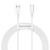 Kabel przewód USB - USB-C / Typ-C Baseus Superior CATYS-A02 z obsługą szybkiego ładowania 66W 2m biały