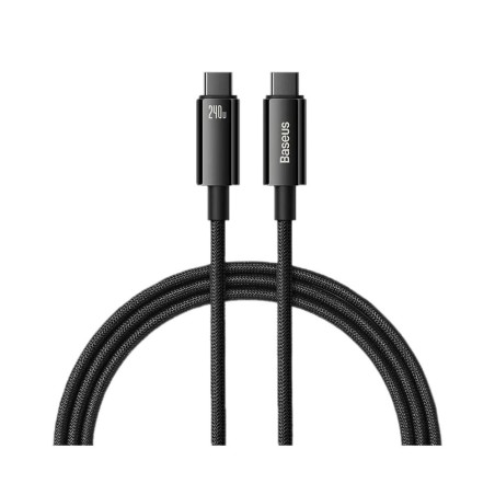 Kabel przewód USB-C Baseus Tungsten Gold CAWJ040101 PD 3.1 E-Marker z obsługą szybkiego ładowania 240W 2m