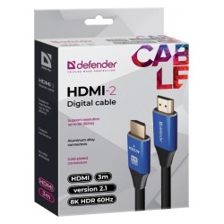 Kabel HDMI-HDMI Defender 3m v2.1 M/M 8k
