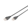 Przedłużacz DIGITUS AK-300202-030-S USB 2.0 3m czarny