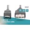 Kabel USB2.0 DIGITUS AK-300130-010-S Canon USB A/miniUSB B 1m