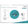 Kabel DIGITUS USB 3.1 Gen.2 SuperSpeed+ 10Gbps Typ USB C/A M/M, PD, czarny 1m