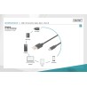 Kabel USB DIGITUS 2.0, typ A - B micro, 1m czarny