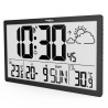 Zegar ścienny LCD bardzo duży GreenBlue GB218 temperatura, data