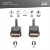 Kabel DisplayPort DIGITUS z zatrzaskami 1080p 60Hz FHD Typ DP/DP M/M czarny 5m