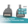 Kabel DIGITUS połączeniowy HDMI 1.4 High Speed Ethernet 4K30Hz UHD HDMI A/HDMI A M/M czarny 5m