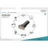 Konwerter(Adapter) DIGITUS DA-70167 USB 2.0 do RS232 (DB9) z kablem Typ USB A M/Ż 0,8m