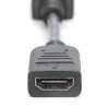Kabel adapter DIGITUS DisplayPort, DP-HDMI typA, M/Ż 0,15m, DP 1.2