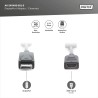 Kabel adapter DIGITUS DisplayPort, DP-HDMI typA, M/Ż 0,15m, DP 1.2
