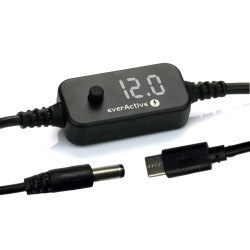 Selektor napięcia, kabel uniwersalny everActive USB-C PD - DC 5V, 9V, 12V, 15V, 20V - 10 wtyków