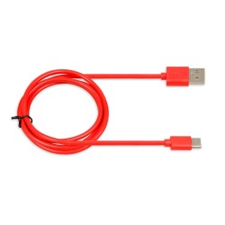 Kabel USB iBOX IKUMTCR TYP-C, 1m, 3A czerwony