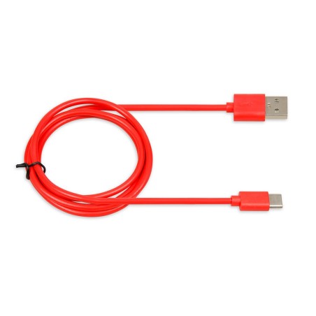 Kabel USB iBOX IKUMTCR TYP-C, 1m, 3A czerwony