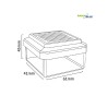Lampa solarna GreenBlue GB125 na słupek LED 60*40