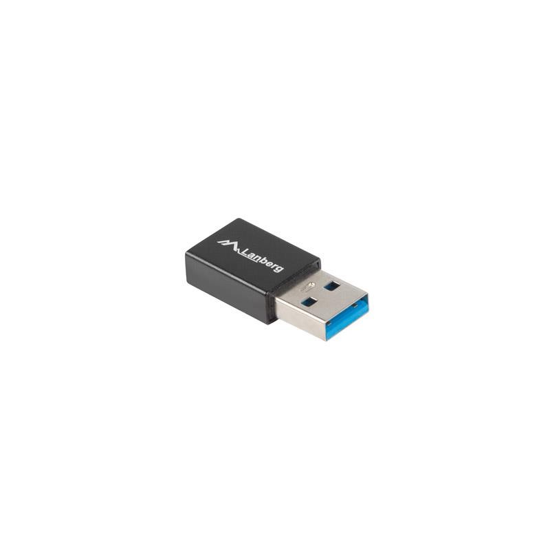 Adapter Lanberg USB type-C(F) - USB-A(M) 3.1 czarny