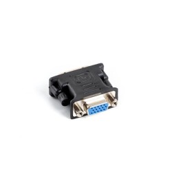 Adapter Lanberg AD-0012-BK DVI-I (M)(24+5) Dual Link - VGA (F) czarny