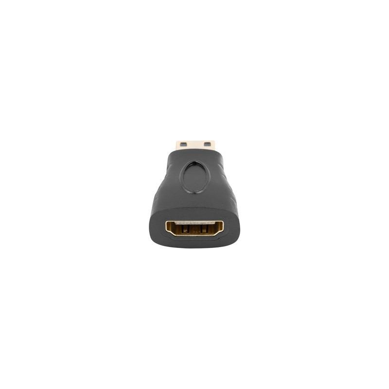 Adapter Lanberg AD-0037-BK HDMI(F) - mini HDMI(M) czarny