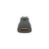 Adapter Lanberg AD-0037-BK HDMI(F) - mini HDMI(M) czarny