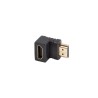 Adapter Lanberg HDMI(M) - HDMI(F) 4K kątowy dół czarny