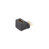 Adapter Lanberg HDMI(M) - HDMI(F) 4K kątowy dół czarny