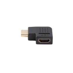 Adapter Lanberg HDMI(M) - HDMI(F) 4K kątowy lewo czarny