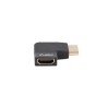 Adapter Lanberg HDMI(F)- HDMI(F) 8K Kątowy Prawo Aluminimum Srebrny