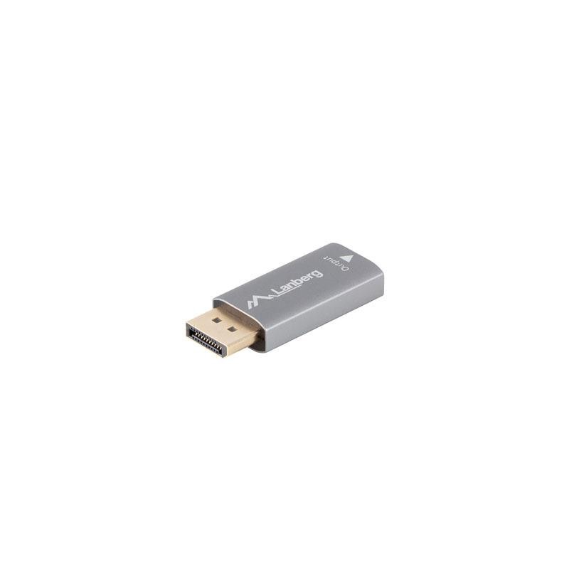 Adapter Lanberg Displayport (M) - HDMI (F) 8K srebrny