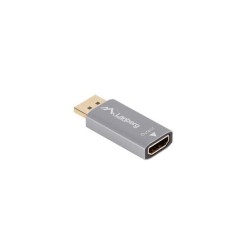 Adapter Lanberg Displayport (M) - HDMI (F) 4K srebrny