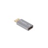 Adapter Lanberg Displayport (M) - HDMI (F) 4K srebrny