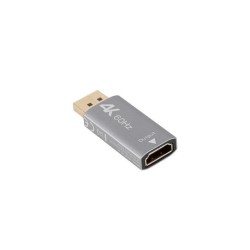 Adapter Lanberg Displayport (M) - HDMI (F) 4K srebrny