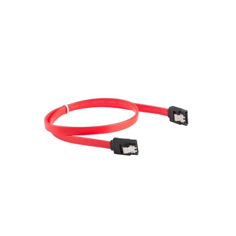 Kabel SATA Lanberg SATA-III DATA 0,5m metalowe zatrzaski
