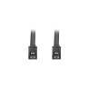 Kabel SATA Lanberg DATA III (6Gb/s) F/F 0,5m metalowe zatrzaski czarny