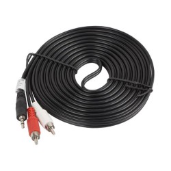 Kabel audio Lanberg stereo minijack - 2x Chinch M/M 5m