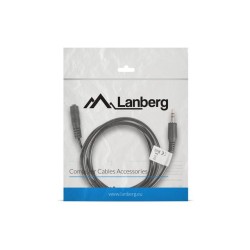 Kabel audio Lanberg stereo minijack - minijack M/F 1,5m
