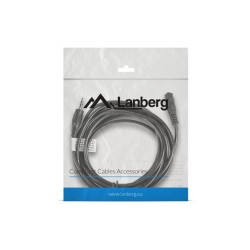 Kabel audio Lanberg stereo minijack - minijack M/F 3m