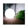 Lampa solarna GreenBlue GB123 wolnostojaca ogrodowa - kula 20x20x53cm, bialy LED