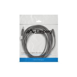 Kabel audio Lanberg stereo minijack - minijack M/F 5m