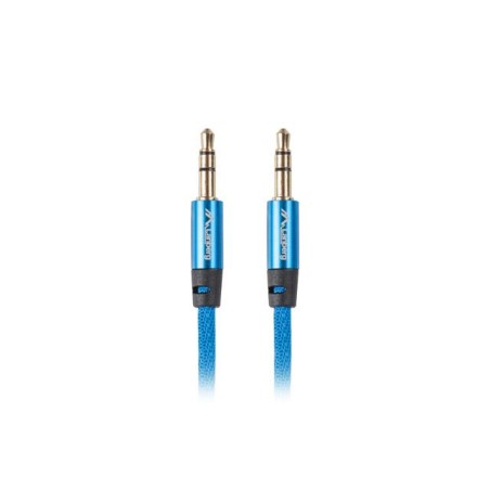 Kabel audio Lanberg Premium stereo minijack - minijack M/M 2m niebieski