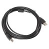 Kabel USB 2.0 Lanberg AM-BM Ferryt 3m czarny
