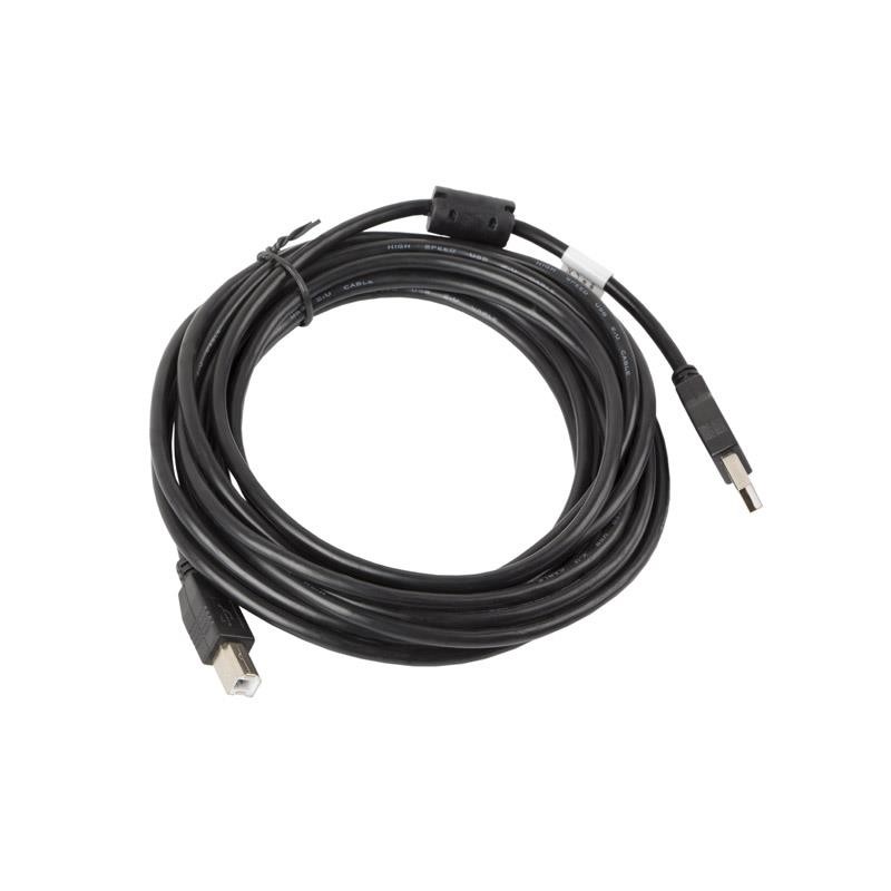 Kabel USB 2.0 Lanberg AM-BM Ferryt 5m czarny