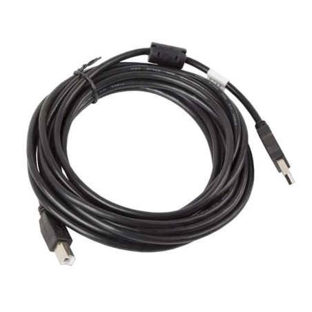 Kabel USB 2.0 Lanberg AM-BM Ferryt 5m czarny