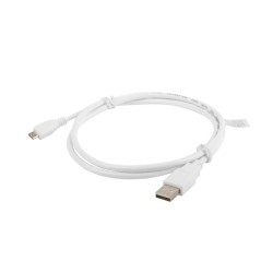 Kabel USB 2.0 Lanberg micro AM-MBM5P 1m biały