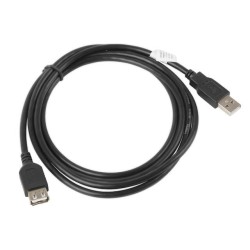 Przedłużacz USB 2.0 Lanberg AM-AF 1,8m czarny