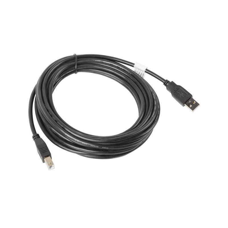 Kabel USB 2.0 Lanberg AM-BM 5m czarny