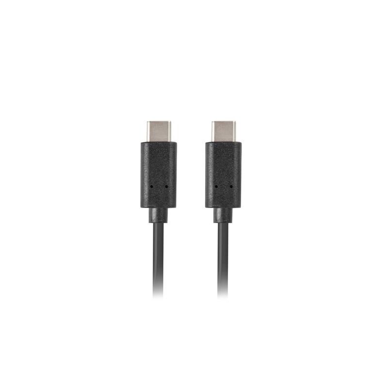 Kabel USB 2.0 Lanberg Type-C M/M 1m czarny