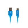 Kabel USB 2.0 Lanberg Premium Type-C(M) - A(M) 1m niebieski 5A