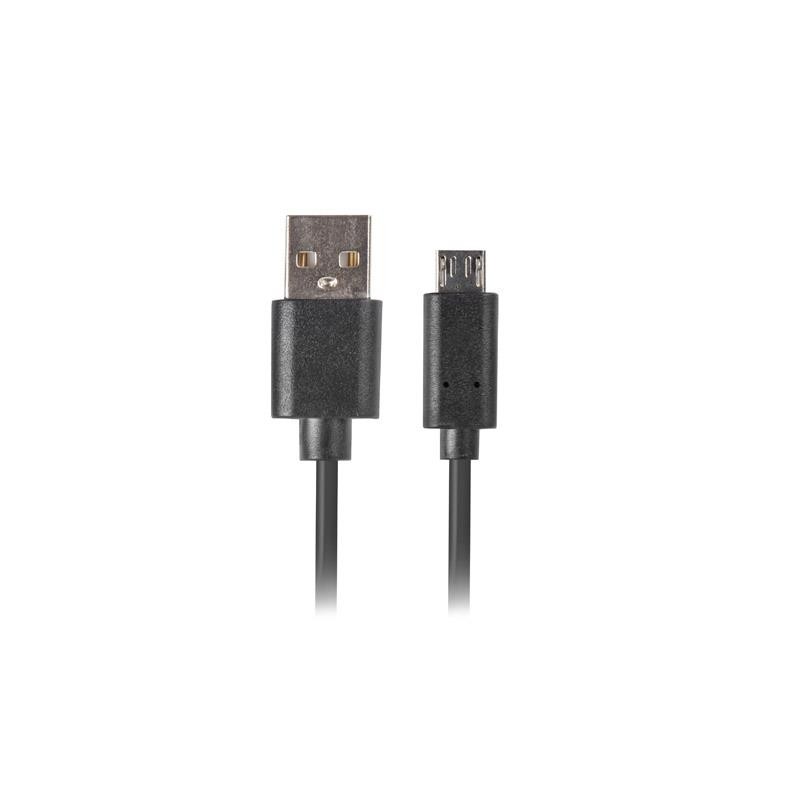 Kabel USB 2.0 Lanberg micro BM-AM 1,8m QC 3.0 czarny