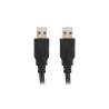 Kabel USB 3.0 Lanberg AM-AM 1,8m czarny