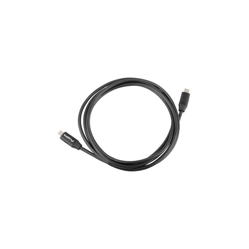 Kabel USB 2.0 Lanberg Type-C M/M 1,8m czarny premium QC 4.0 PD